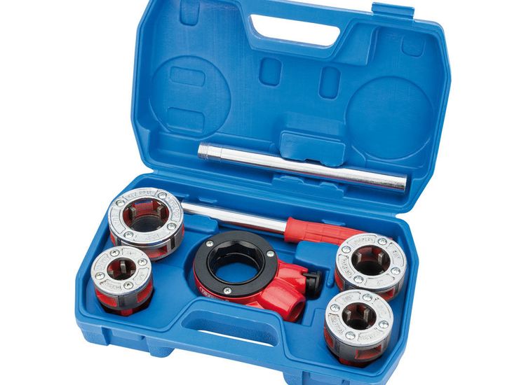Draper 22498 Imperial Ratchet Pipe Threading Kit (7 Piece)