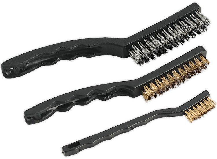 Sealey AK9801 Wire Brush Set Auto Engineer's 3pc
