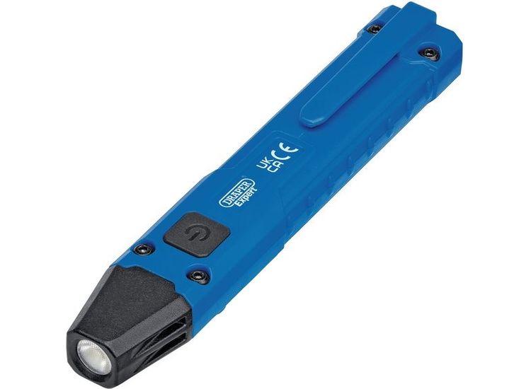 Draper Expert 23845 SMD LED Wireless/USB Rechargeable Pen Light, 5W, 250 Lumens, USB-C Cable Supplied