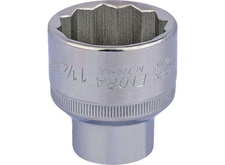 Elora 24517 1.1/4" 1/2" Sq. Dr. Bi-Hexagon Socket