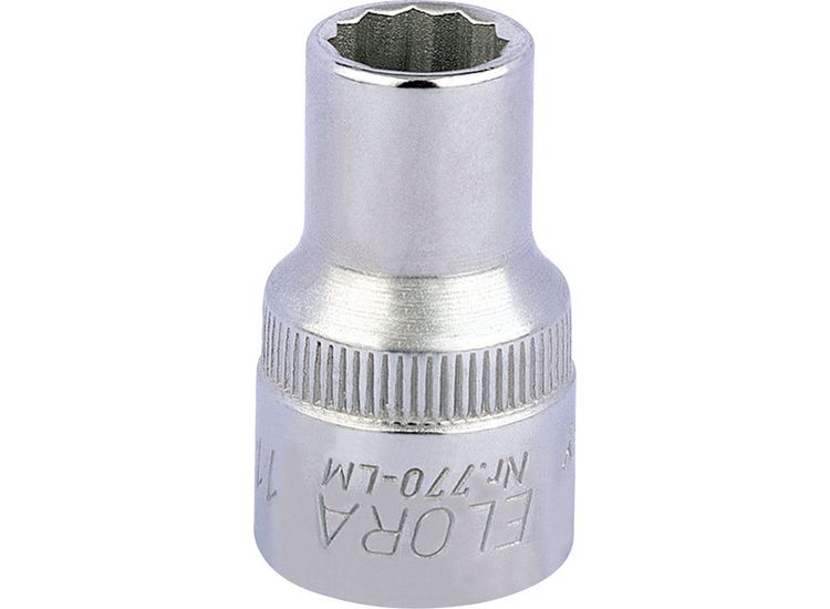 Elora 24567 11mm 1/2" Sq. Dr. Bi-Hexagon Socket
