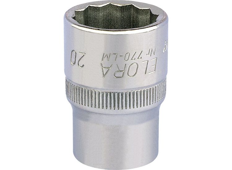 Elora 24658 20mm 1/2" Sq. Dr. Bi-Hexagon Socket