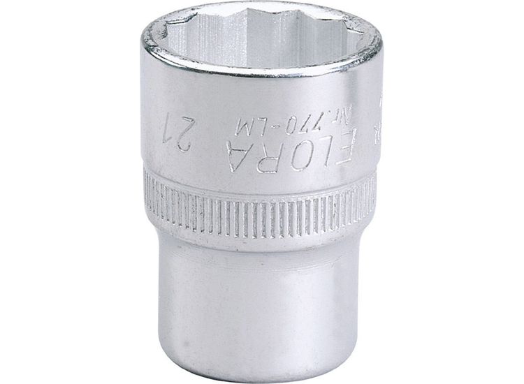 Elora 24666 21mm 1/2" Sq. Dr. Bi-Hexagon Socket
