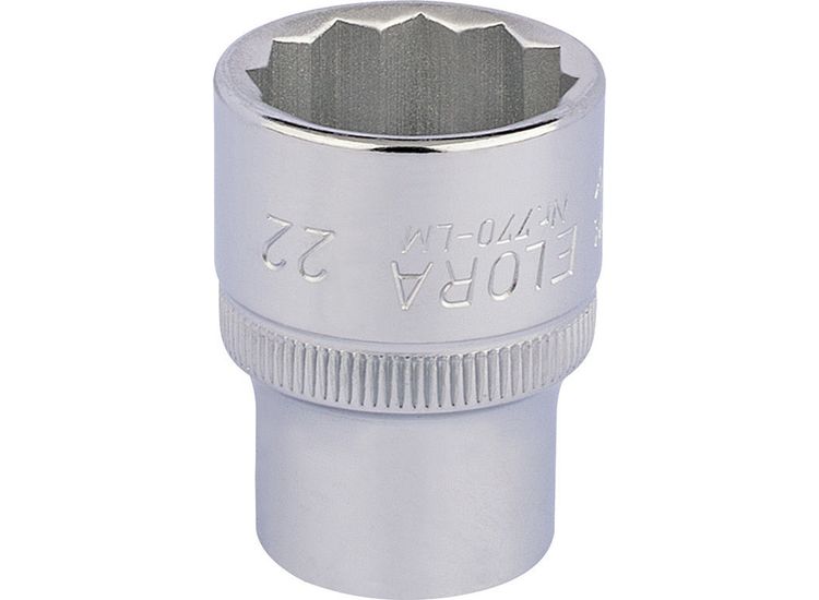 Elora 24674 22mm 1/2" Sq. Dr. Bi-Hexagon Socket