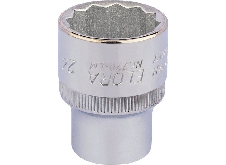 Elora 24690 24mm 1/2" Sq. Dr. Bi-Hexagon Socket