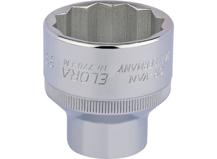 Elora 24773 33mm 1/2" Sq. Dr. Bi-Hexagon Socket