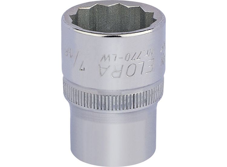 Elora 24848 7/16" 1/2" Sq. Dr. Whitworth Bi-Hexagon Socket
