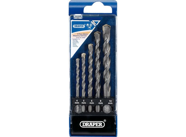 Draper 24909 Metric Masonry Drill Set (5 Piece)