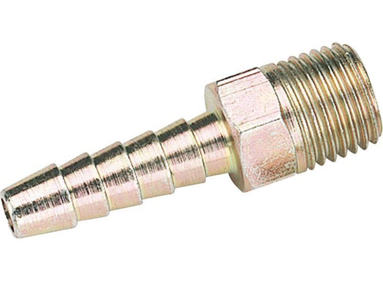 Draper 25798 1/4" BSP Taper 1/4" Bore PCL Male Screw Tailpiece (Sold Loose)