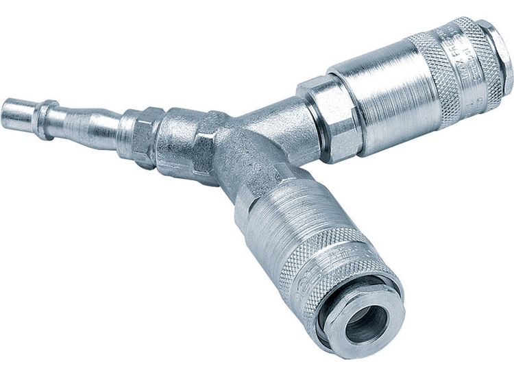 Draper 25813 PCL Twin Standard Coupling with Two Male Couplings and One Tailpiece Supplied (Sold Loose)