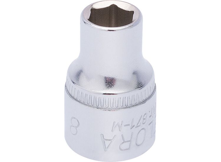 Elora 25846 8mm 3/8" Sq. Dr. Hexagon Socket