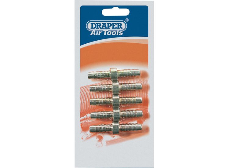 Draper 25847 5/16" PCL Double Ended Air Hose Connector Pack of 5