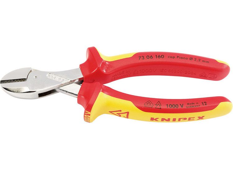 Draper 25885 Knipex 73 06 160SB VDE ' x CUT' High Leverage Diagonal Side Cutters