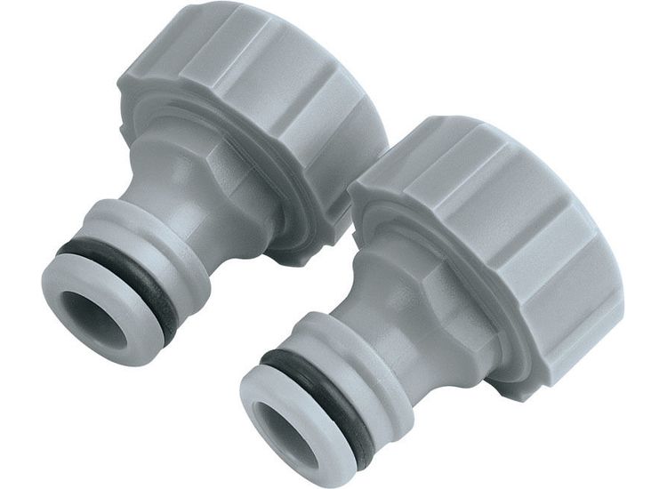 Draper 25906 Twin Pack of Outdoor Tap Connectors (3/4")