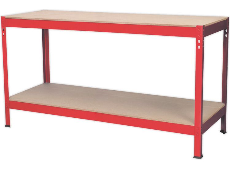 Sealey AP1535 Workbench 1.53m Steel Wooden Top