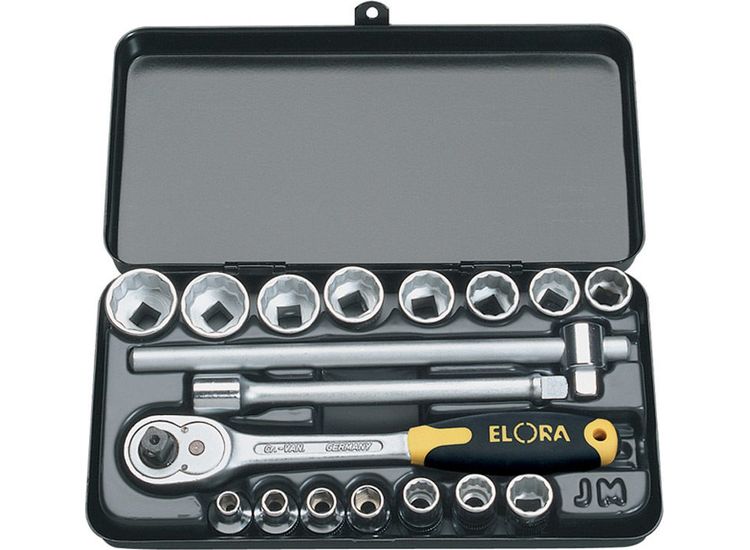 Elora 25932 3/8" Sq. Dr. Metric Socket Set (18 Piece)