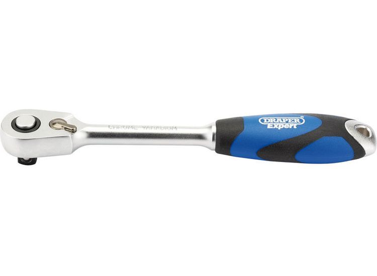 Draper 26515 3/8" Sq. Dr. 60 Tooth Micro Head Reversible Soft Grip Ratchet
