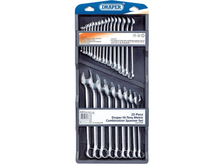 Draper 26696 Hi-Torq&amp;#174; Metric Combination Spanner Set (25 Piece)