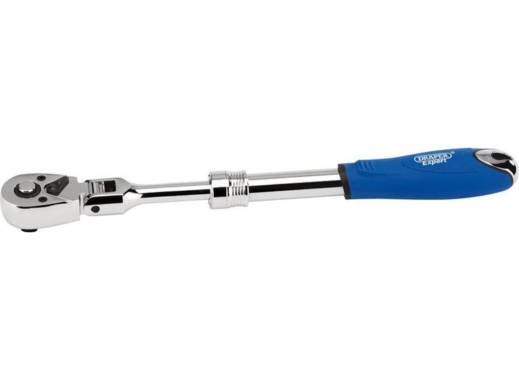 Draper 26810 3/8" Sq. Dr. 72 Tooth Flexible Head Extending Reversible Ratchet
