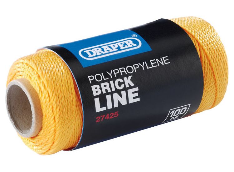 Draper 27425 Orange Propylene Brick Line (100M)