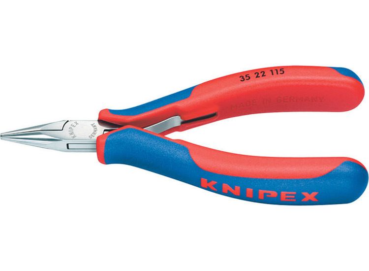 Draper 27699 Knipex 35 22 115 Electronics Flat-Round Jaw Pliers (115mm)