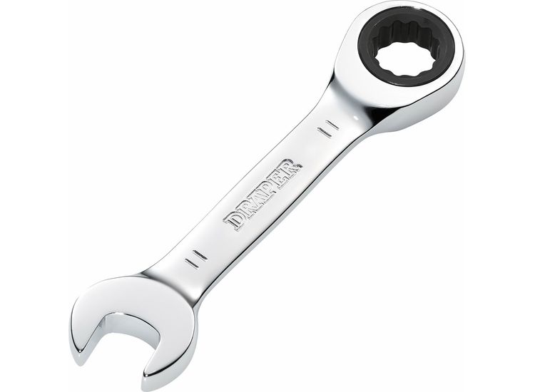 Draper 27866 HI-TORQ® Metric Stubby Ratchet Combination Spanner, 11mm