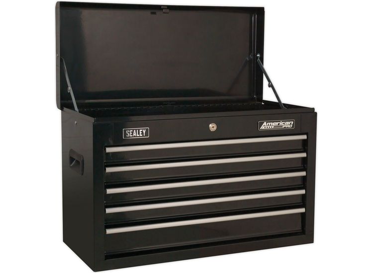 Sealey AP225B Topchest 5 Drawer with Ball Bearing Slides - Black
