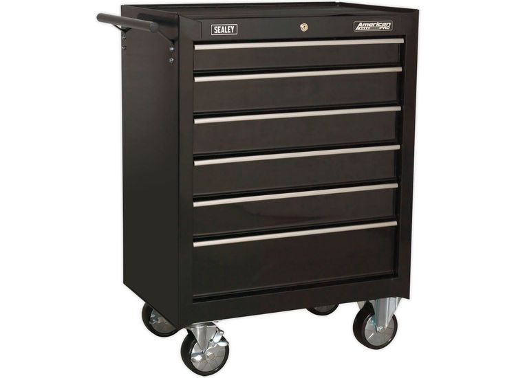 Sealey AP226B Rollcab 6 Drawer with Ball Bearing Slides - Black