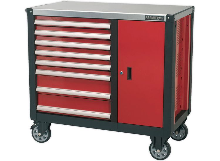 Sealey AP2418 Mobile Workstation 8 Drawer with Ball Bearing Slides
