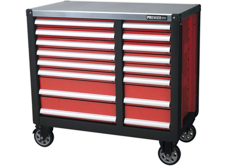 Sealey AP24216 Mobile Workstation 16 Drawer with Ball Bearing Slides