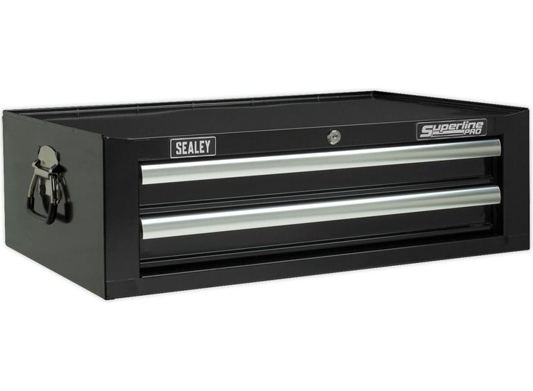 Sealey AP26029TB Mid-Box 2 Drawer with Ball Bearing Slides - Black