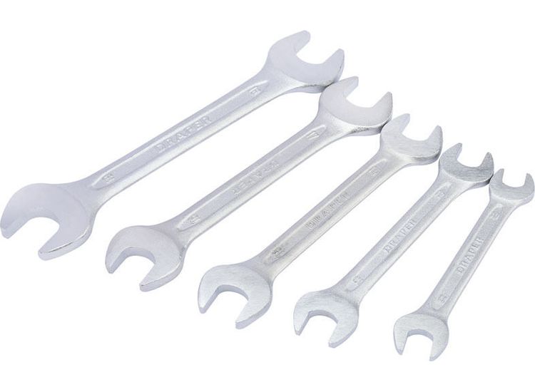Draper 30768 Metric Open End Spanner Set (5 Piece)