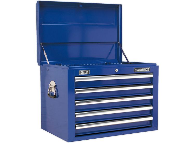 Sealey AP26059TC Topchest 5 Drawer with Ball Bearing Slides - Blue