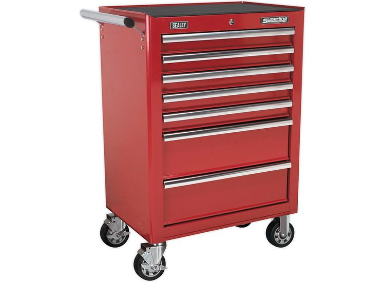 Sealey AP26479T Rollcab 7 Drawer with Ball Bearing Slides - Red