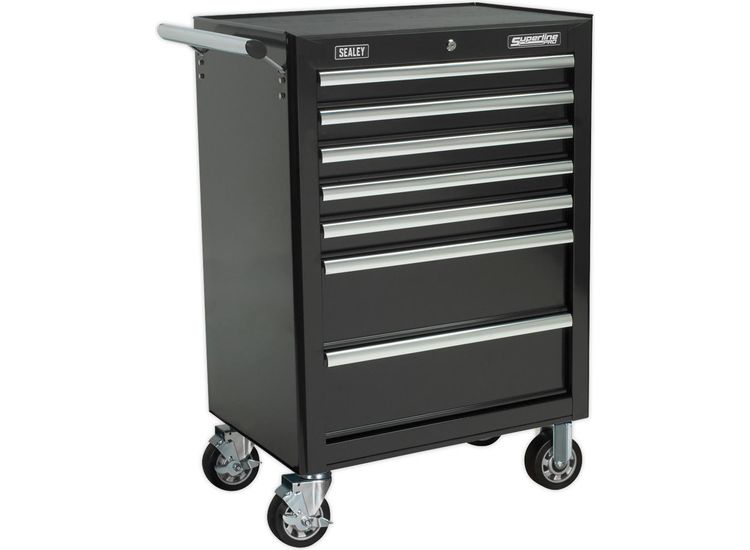 Sealey AP26479TB Rollcab 7 Drawer with Ball Bearing Slides - Black