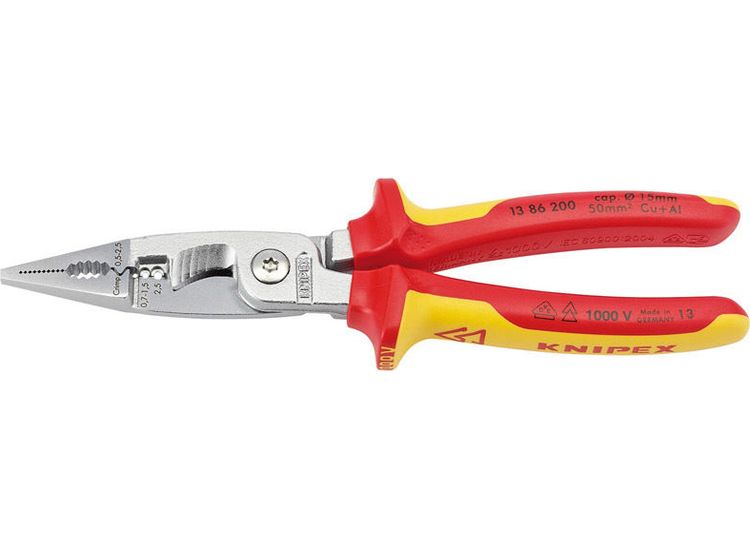Draper 31460 Knipex 13 86 200SBE VDE 200mm Electricians Universal Installation Pliers