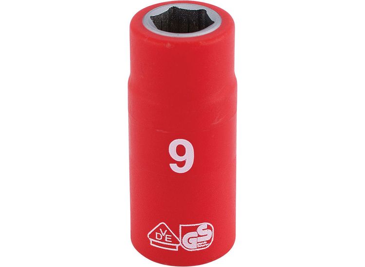 Draper 31469 1/4" Sq. Dr. Fully Insulated VDE Socket (9mm)