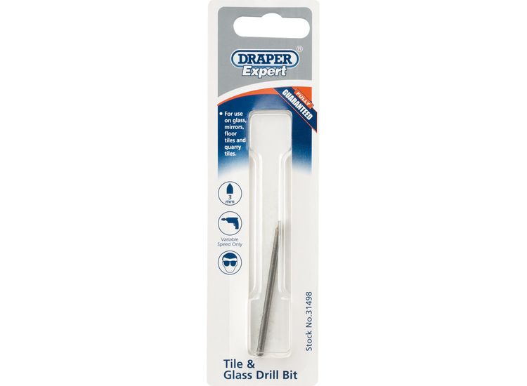 Draper 31498 Tile and Glass Drill Bit (3mm)