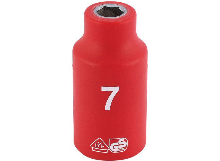 Draper 31500 3/8" Sq. Dr. Fully Insulated VDE Socket (7mm)