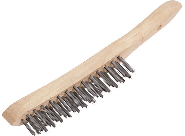 Draper 31569 3 Row Wire Scratch Brush (290mm)