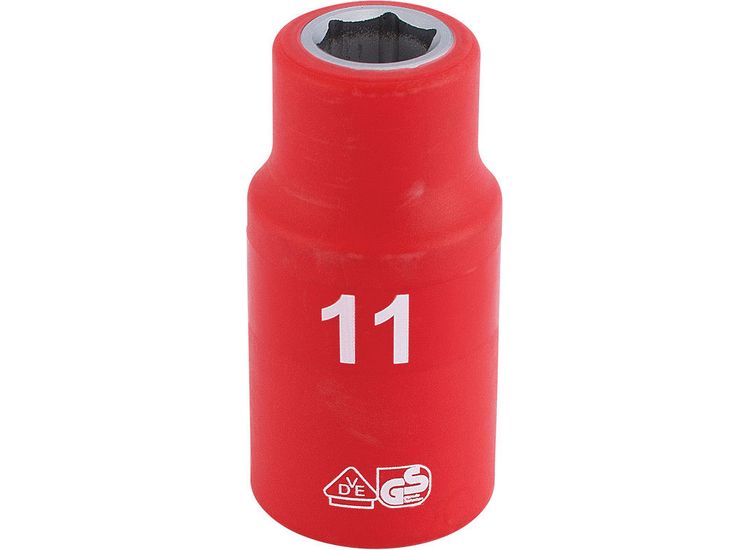 Draper 31784 1/2" Sq. Dr. Fully Insulated VDE Socket (11mm)