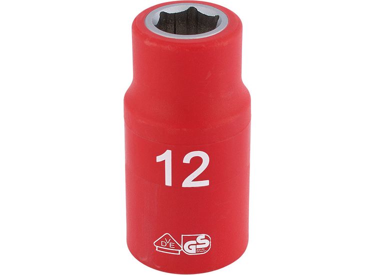 Draper 31785 1/2" Sq. Dr. Fully Insulated VDE Socket (12mm)