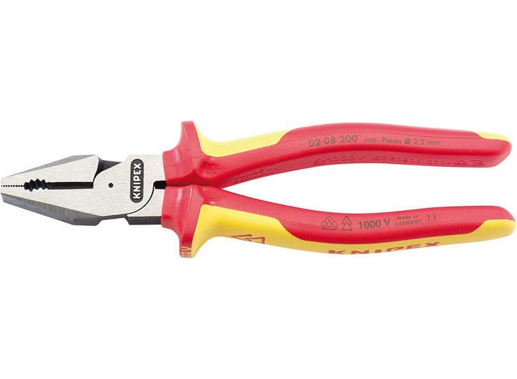 Draper 31861 Knipex 02 08 200UKSBE VDE Fully Insulated High Leverage Combination Pliers (200mm)