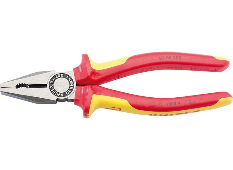 Draper 31920 Knipex 03 08 200UKSBE VDE Fully Insulated Combination Pliers (200mm)