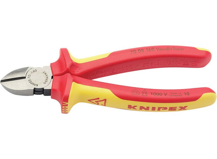Draper 31926 Knipex 70 08 160UKSBE VDE Fully Insulated Diagonal Side Cutters (160mm)