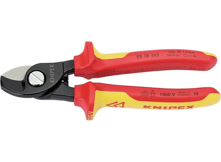 Draper 32014 Knipex 95 18 165UKSBE VDE Fully Insulated Cable Shears (165mm)