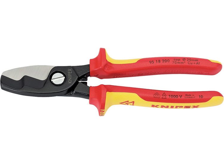 Draper 32023 Knipex 95 18 200UKSBE VDE Fully Insulated Cable Shears (200mm)
