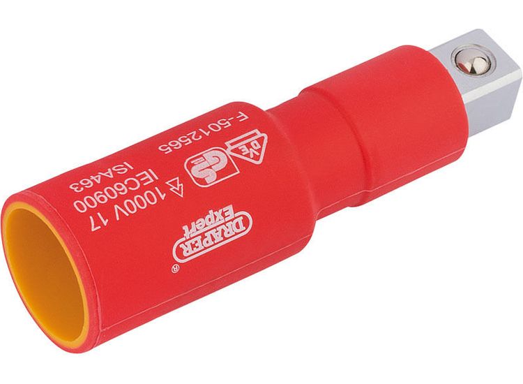 Draper 32103 1/2" Sq. Dr. VDE Approved Fully Insulated Extension Bar (75mm)