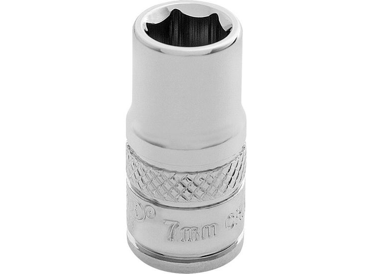 Draper 32487 1/4" Sq. Dr. Hi-Torq&amp;#174; 6 Point Socket (7mm)