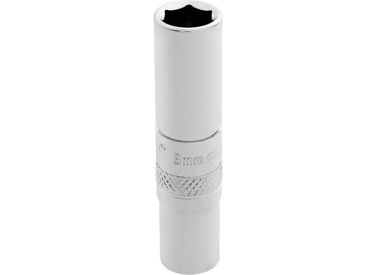 Draper 32675 1/4" Sq. Dr. Hi-Torq&amp;#174; 6 Point Deep Socket (8mm)